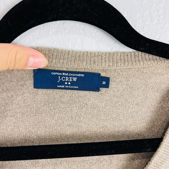 J. Crew Cotton with Cashmere V-Neck Pull Over Sweater - Picture 3 of 6